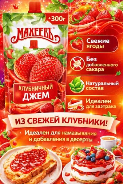 Джем Махеевъ Клубничный 300 г