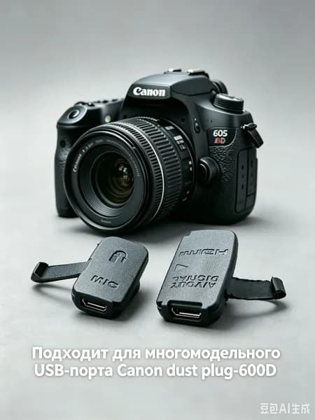 (1шт) Подходит для многомодельного USB-порта Canon dust plug-600D