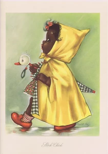 Милашка. Шарло Бай. Антикварная офсетная литография. США, 1947 г.