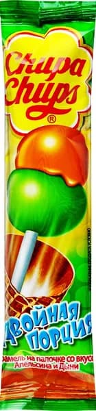 Карамель CHUPA CHUPS Двойная порция ассорти, 16,8г