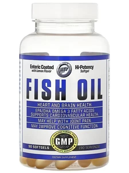 Fish Oil Omega-3 90 гель капсул Hi-Tech США / Omega для сердечно сосудистой системы с высокой биодоступностью.
