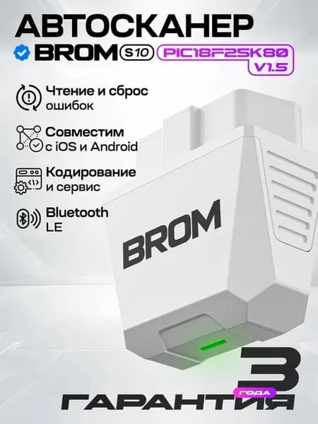 Автосканер для диагностики авто ELM327 v 1.5 адаптер OBD 2