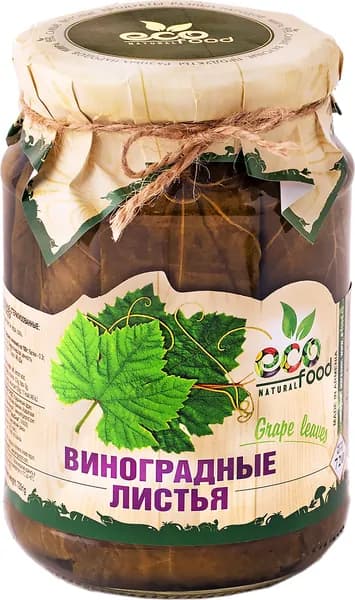 Виноградные листья для долмы, 720г ECOFOOD (Армения)