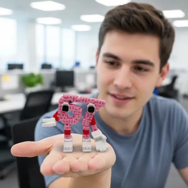 Фигурка Steal a Brainrot SammyJandel из PLA, розовая