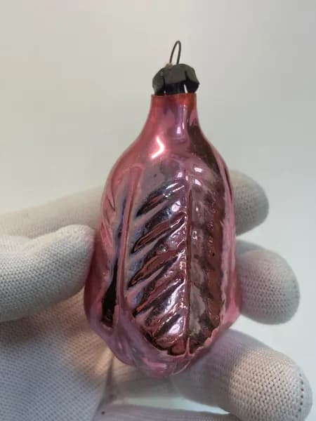 Советская винтажная елочная игрушка, тюльпан. Сделано в СССР.