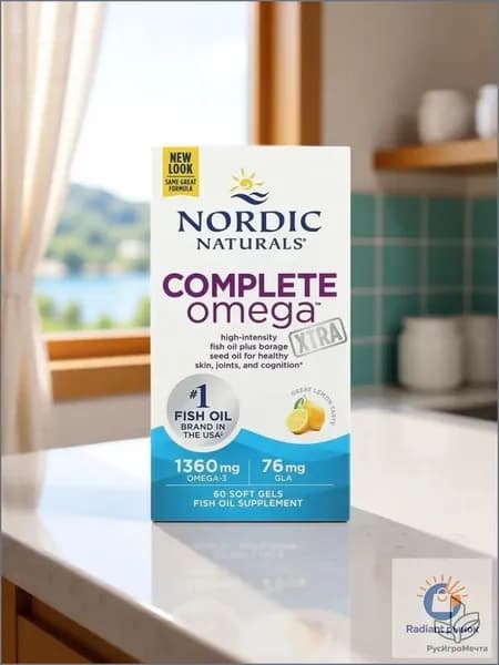 , Complete Omega Xtra, со вкусом лимона, 1360 мг, 60 капсул (680 мг в 1 капсуле)