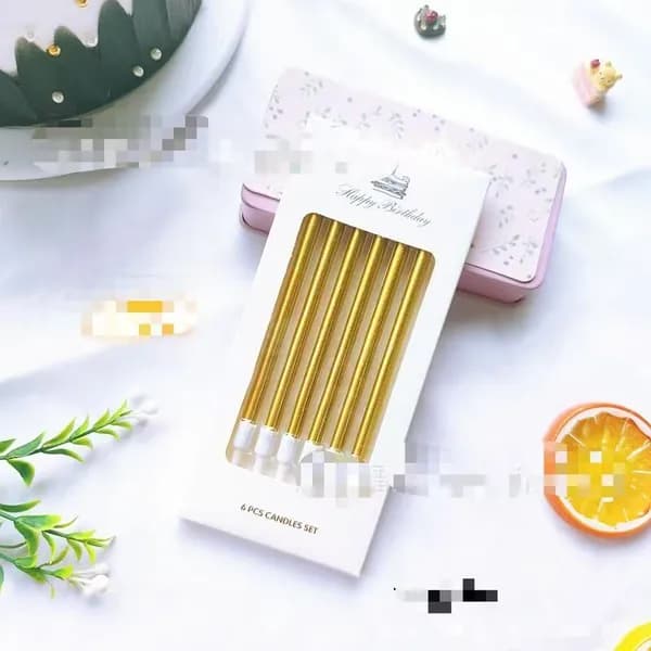 Свечи для торта цифра 1, 13 см, 6 шт
