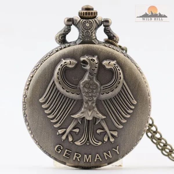 Карманные часы с орлом Replica Antique Flip (винтажные, в стиле ретро, подарок из Германии)