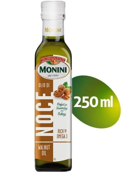 Масло грецкого ореха Monini Walnut Oil рафинированное с добавлением нерафинированного, 250мл