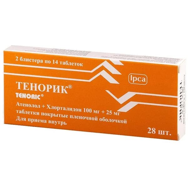Тенорик таблетки 100 мг+25 мг 28 шт