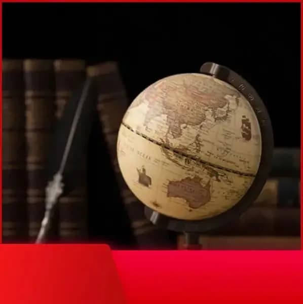 Глобус, ретро английская версия