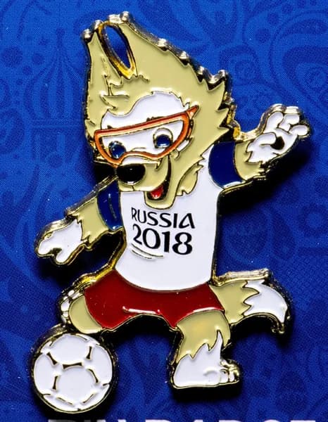 Значок Чемпионат Мира по футболу 2018 в России - Забивака