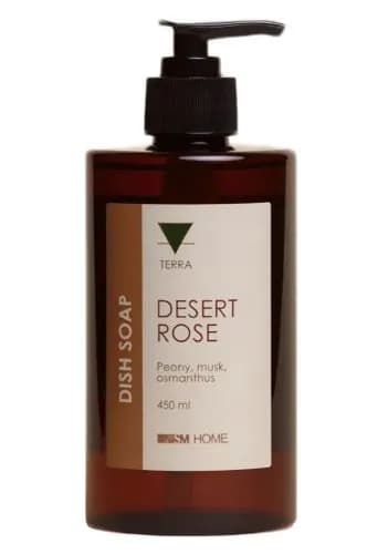 Sm Home Средство для мытья посуды Desert Rose, Роза пустыни с ароматами пиона, мускуса и османтуса, 450 мл /