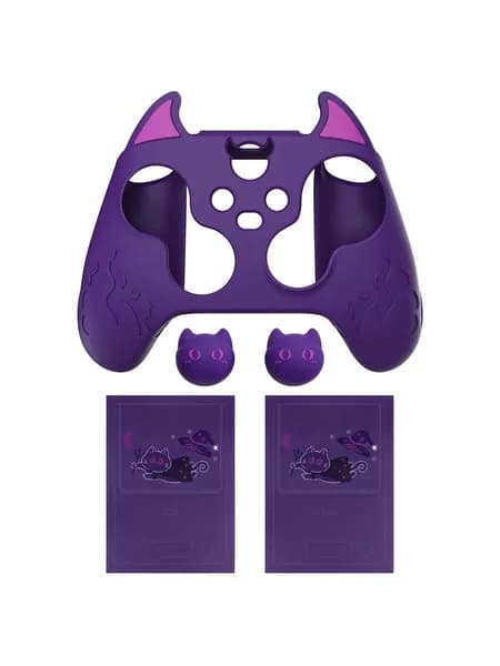 PlayVital Для Xbox Series X/S Фиолетовый мягкий противоскользящий силиконовый чехол с рожками демона