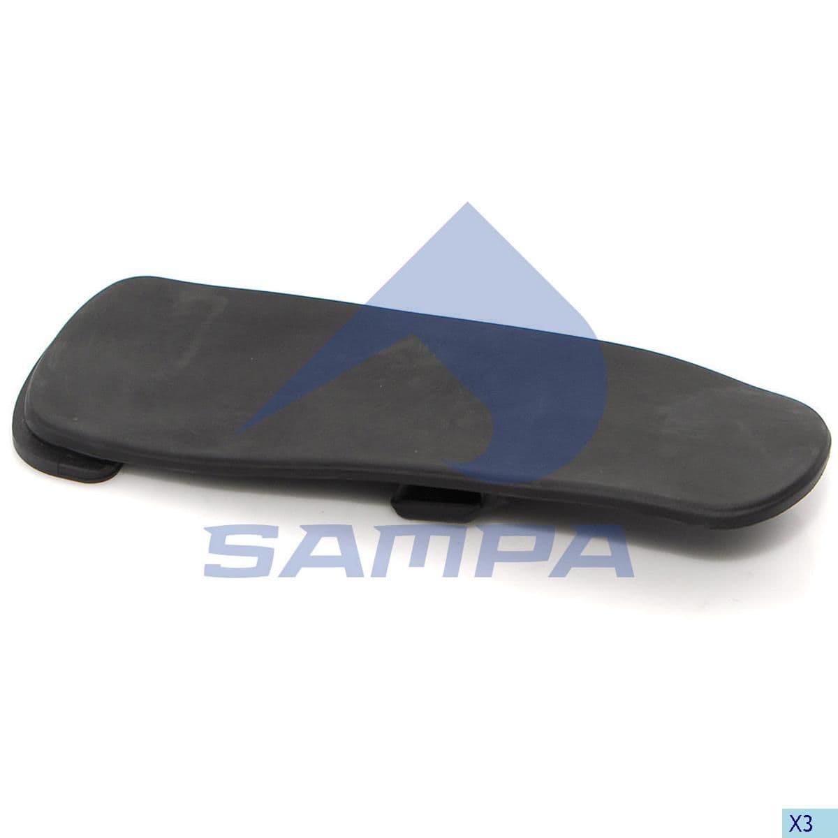 Держатель брызговика резиновый XF105 (06-); для № XF5/520 и XF5/525 Sampa 051.379
