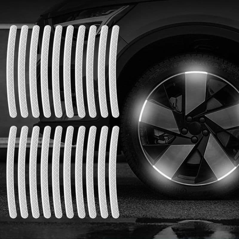 20 шт. Светоотражающие наклейки для колес автомобиля