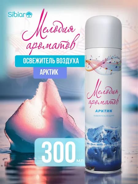 Освежитель воздуха Мелодия ароматов Арктик, для дома и туалета 300мл.