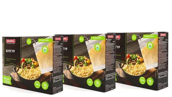 Булгур ЯРМАРКА "Отборная" (4шт62,5г) 250г*3штуки