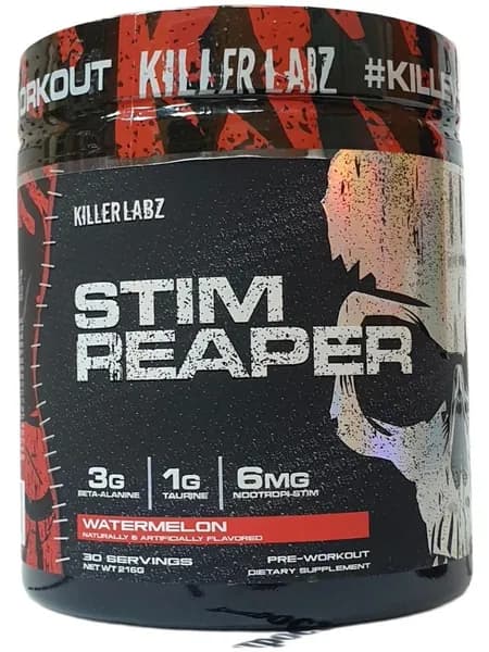 Предтренировочный комплекс Stim Reaper, мощная энергия и фокус, 30 порц