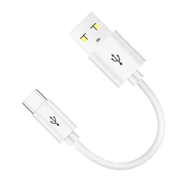 Кабель для передачи данных USB- type c длиной 10 см-белый
