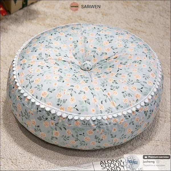 SARIWEN Пуф, Хлопок, 40х40х15 см