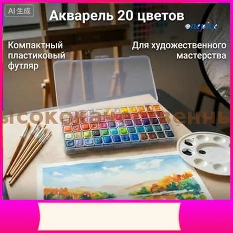 Краски акварельные 1 шт., 1 мл./ 130 г.