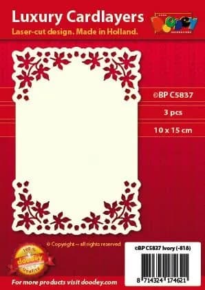 Подложка для открытки A6 "petals" (10.5 х 14.85 см.) / Doodey, артикул BPC5837