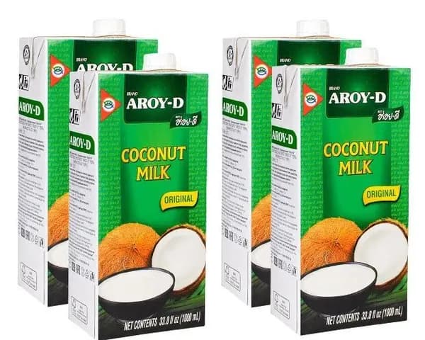 Молоко Aroy-D кокосовое 70%, жирность 17-19%, 1 л х 4 шт