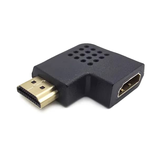Переходник HDMI-HDMI штекер-гнездо угловой, левый