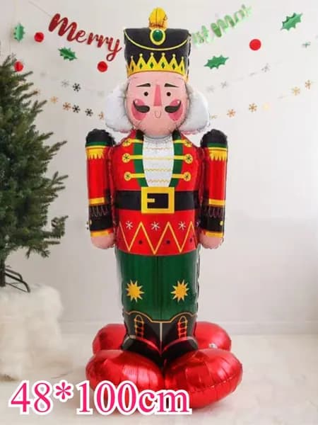 стоячий рождественский шар из фольги, 1 шт