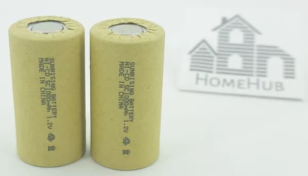 Аккумулятор Sunrising Ni-Cd, SC, 1.2V, 1000mAh, 2шт