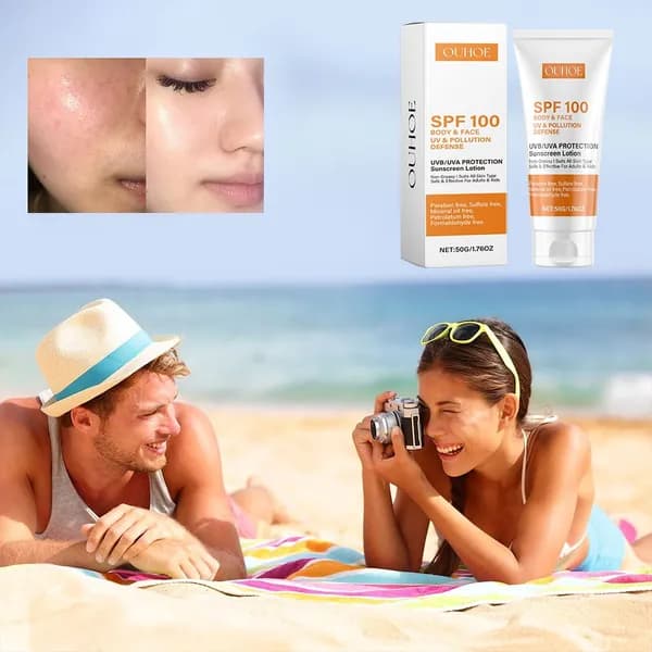 Солнцезащитный крем SPF 100 для лица и тела, защита от UVA/UVB