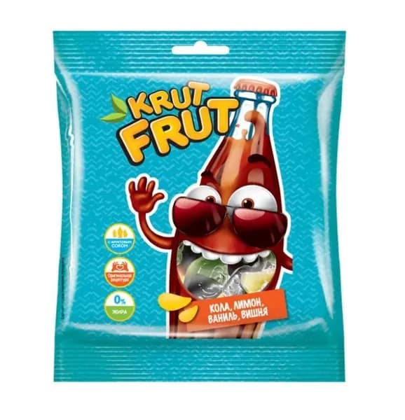 KrutFrut Мармелад жевательный, Веселые бутылочки, 70 г /
