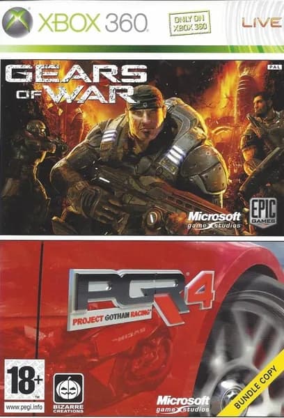Игра Gears of War + PGR 4 Project Gotham Racing (XBox 360, Английская версия)