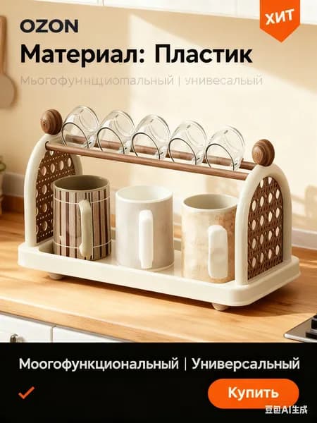 Oseller Полка для барной стойки Настольная Прямая, 35.6х16.1х15.2 см, 1 шт.