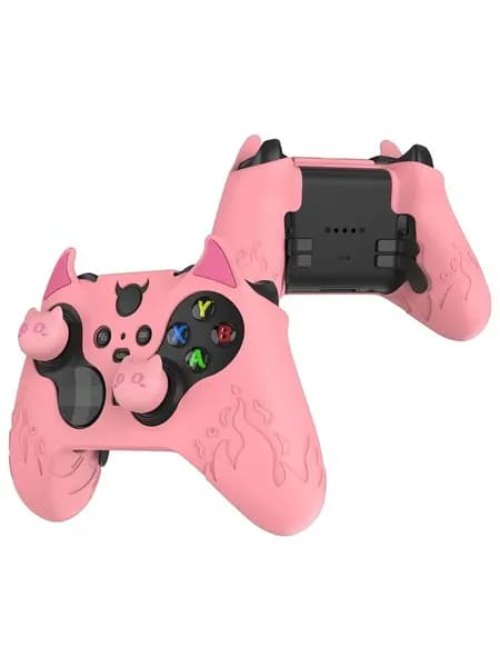 Силиконовый чехол Cute Demon для Xbox Elite Series 2, розовый