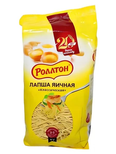 Лапша Роллтон Яичная Классическая 400 грамм