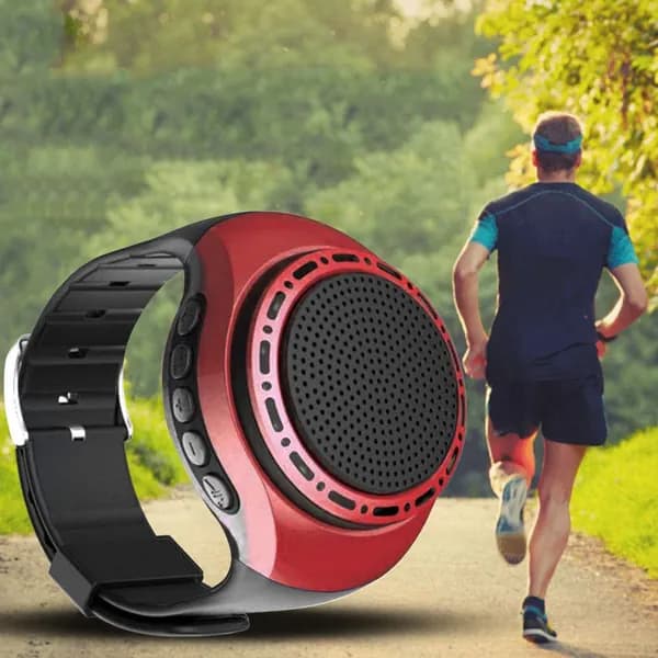 Беспроводная Bluetooth-колонка для велосипеда на запястье с подсветкой