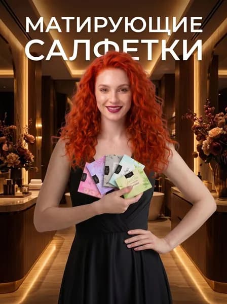 Матирующие салфетки для лица от жирного блеска