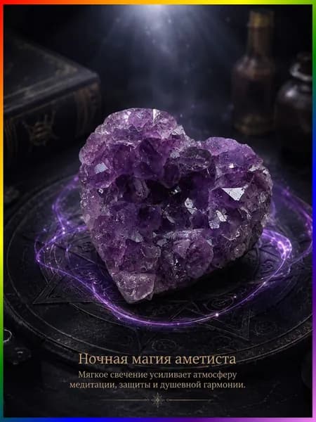 талисман Оберег/Украшения из натурального аметиста