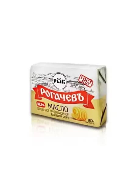 Сливочное масло Рогачевъ Традиционное 82,5% 180 г