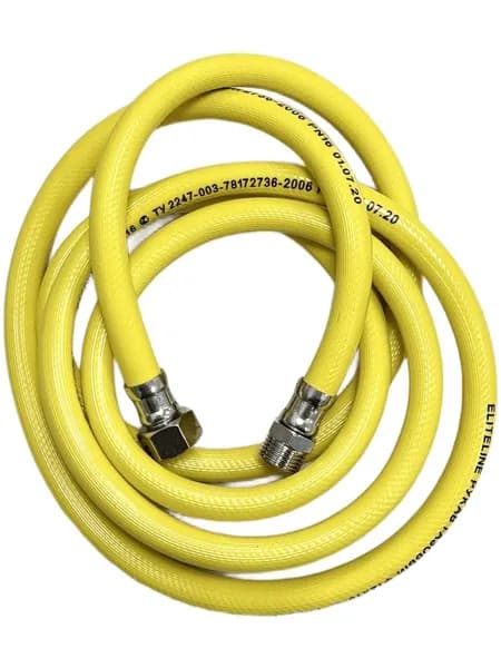 Подводка для газа ПВХ ELITELINE (желтая) 1/2" г.ш. 2,5м