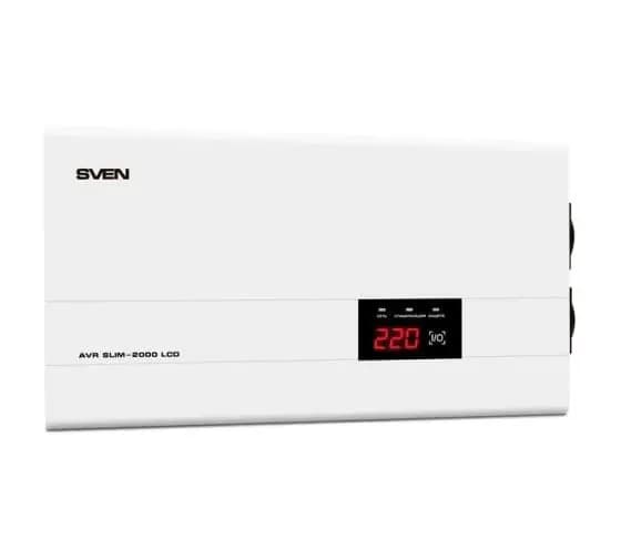 Стабилизатор напряжения SVEN AVR SLIM-2000 LCD SV-013950