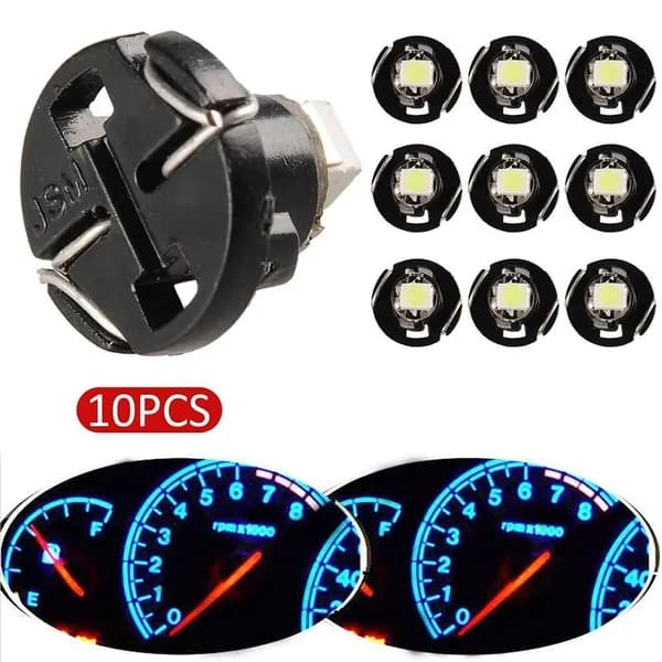 10шт Ice Blue T3 Neo Wedge 1-для SMD Светодиодного Кластерного прибора для климатических Ламп Приборной панели