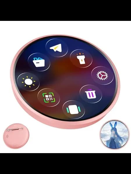 Электронный значок с дисплеем 1,85" и Bluetooth