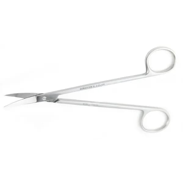 Ножницы хирургические остроконечные вертикально изогнутые Surgicon, 160 мм (J-22-132)