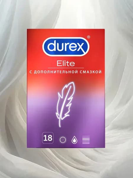 Презервативы Durex Elite тонкие с дополнительной смазкой 18 шт