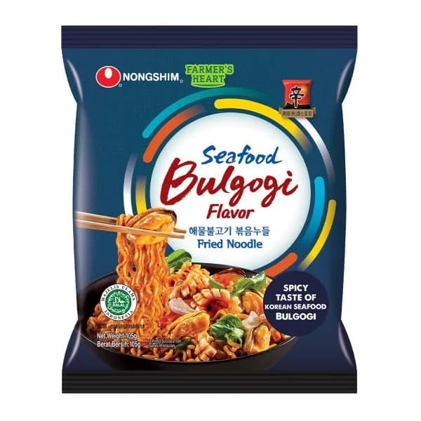 Лапша Nongshim Пулькоги со вкусом морепродуктов 105г