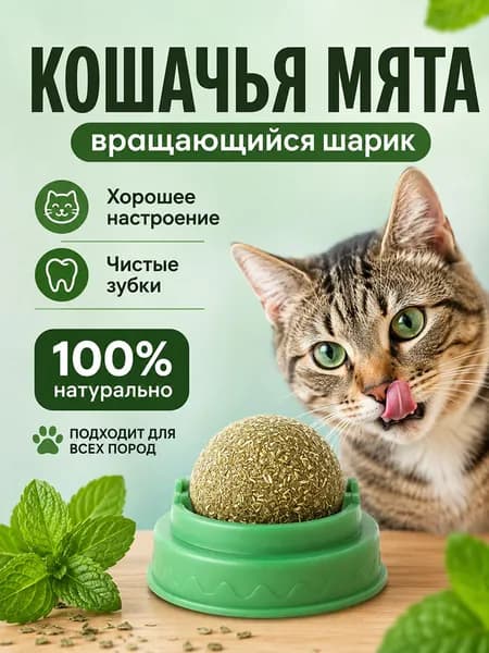 Шарик с кошачьей мятой для кошек