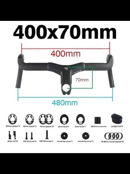 Велоруль Creston IC SL X 400x70mm углеродный